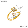 Simple Gold Plated Rhinestone - DippedShop Wholesale - #2787