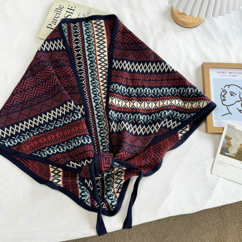 Knit Triangle Shawl - DippedShop Wholesale - #3603