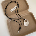 Minimalist Hollow Heart Pendant Necklace 6W6JNC672