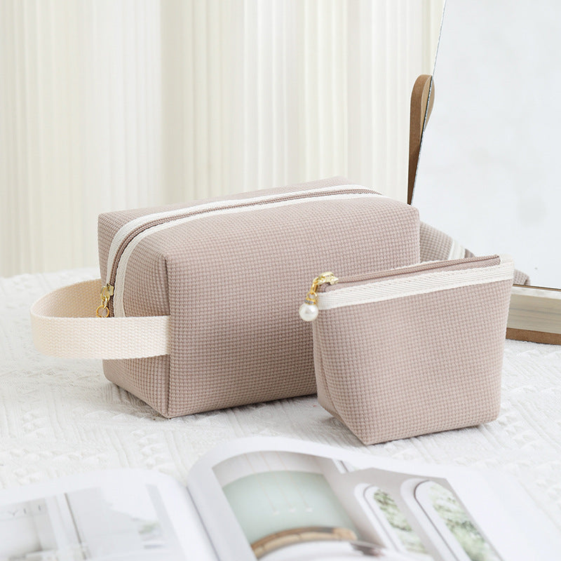 Minimalist Solid Color Portable Makeup Bag 6S10BOB1031