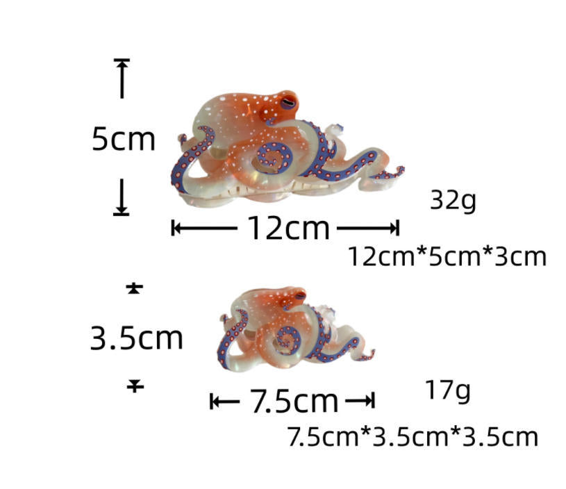 Funny Octopus Shape Acetate Ha - DippedShop Wholesale - #7715