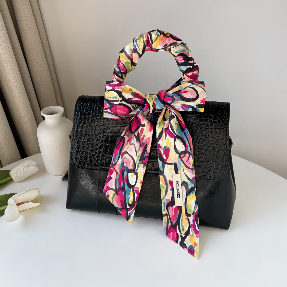 Floral Print Long Scarf - DippedShop Wholesale - #6499