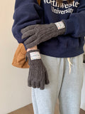 Cable Knit Touch Screen Gloves - DippedShop Wholesale - #4307
