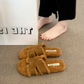 Plush Non-Slip Outdoor Slippers - DippedShop Wholesale - #6339