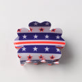USA Flag Footprint Shape Nonslip Hair Clips 8AS6HCP66T
