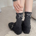Polka Dot Bowknot Slouchy Socks - DippedShop Wholesale - #8115