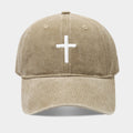 Solid Cross Embroidery Baseball Cap - DippedShop Wholesale - #7459