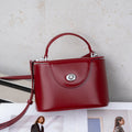 Vintage Structured Leather Box Handbag - DippedShop Wholesale - #2563
