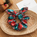Polka Dot Plaid Hair Scrunchie - DippedShop Wholesale - #9155