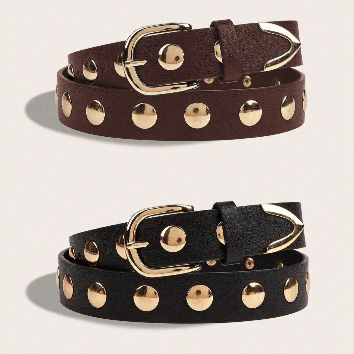 Trendy Punk Style Studded Leather Waist Belt MK2LEEP6W6JBT26