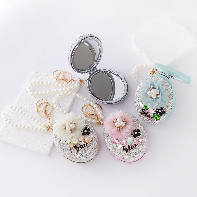 Floral Rhinestone Bag Charm - DippedShop Wholesale - #9347