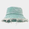 Frayed Wide Brim Bucket Hat - DippedShop Wholesale - #6403
