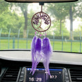 Amethyst Tree Purple Feather Wall Hanging 6H7HLS225