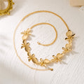 Sexy Gold Plated Flower Link W - DippedShop Wholesale - #4131