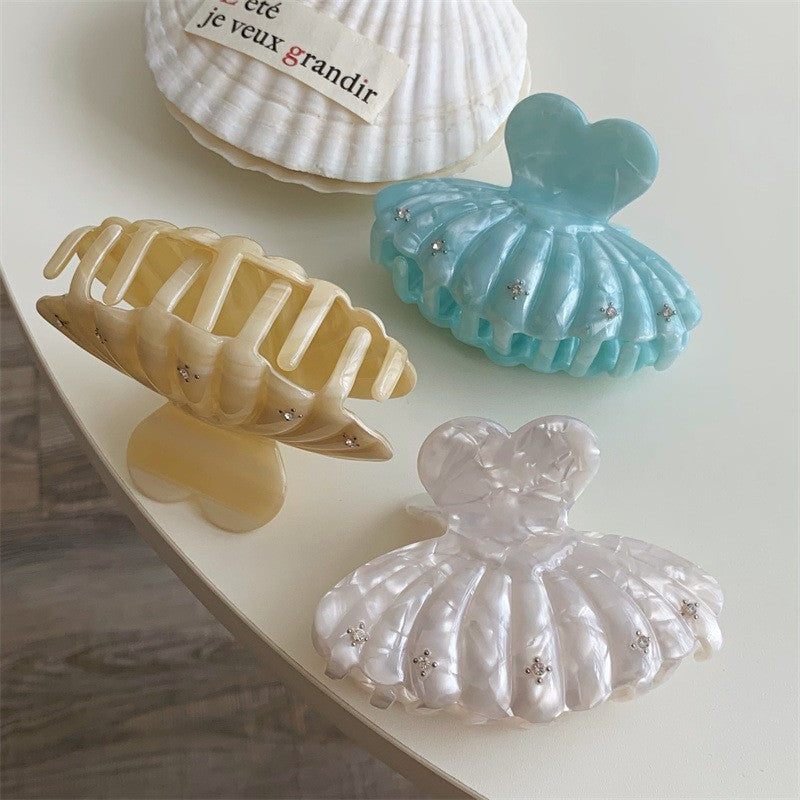 Fashion 3D Shell Medium Acetate Hair Claw 8AS6HCP272L