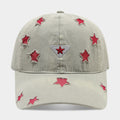 Cute Star Embroidery Versatlie Baseball Cap 8BK6HAT190L