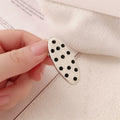 Cute Polka Dots Love Heart Duckbill Hair Clip MK2PM6W6HCP09