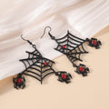 Rhinestone Cobweb Hook Earrings - DippedShop Wholesale - #0595