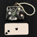Floral Embellished Coin Purse - DippedShop Wholesale - #8595