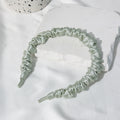 Minimalist Ruched Solid Color Mulberry Silk Headband 6W6HBD372