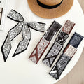 Floral Silk Headscarf with Waist Belt - DippedShop Wholesale - #5619