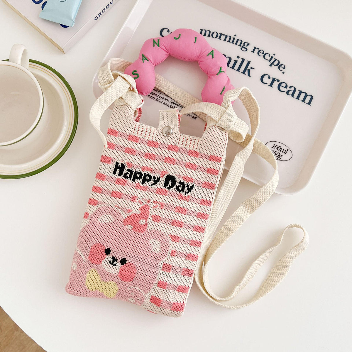 Cute Mini Knit Portable Crossbody - DippedShop Wholesale - #3731