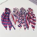 Fashion Star Striped Print Bowknot Hair Tie 8BK6HSR19T