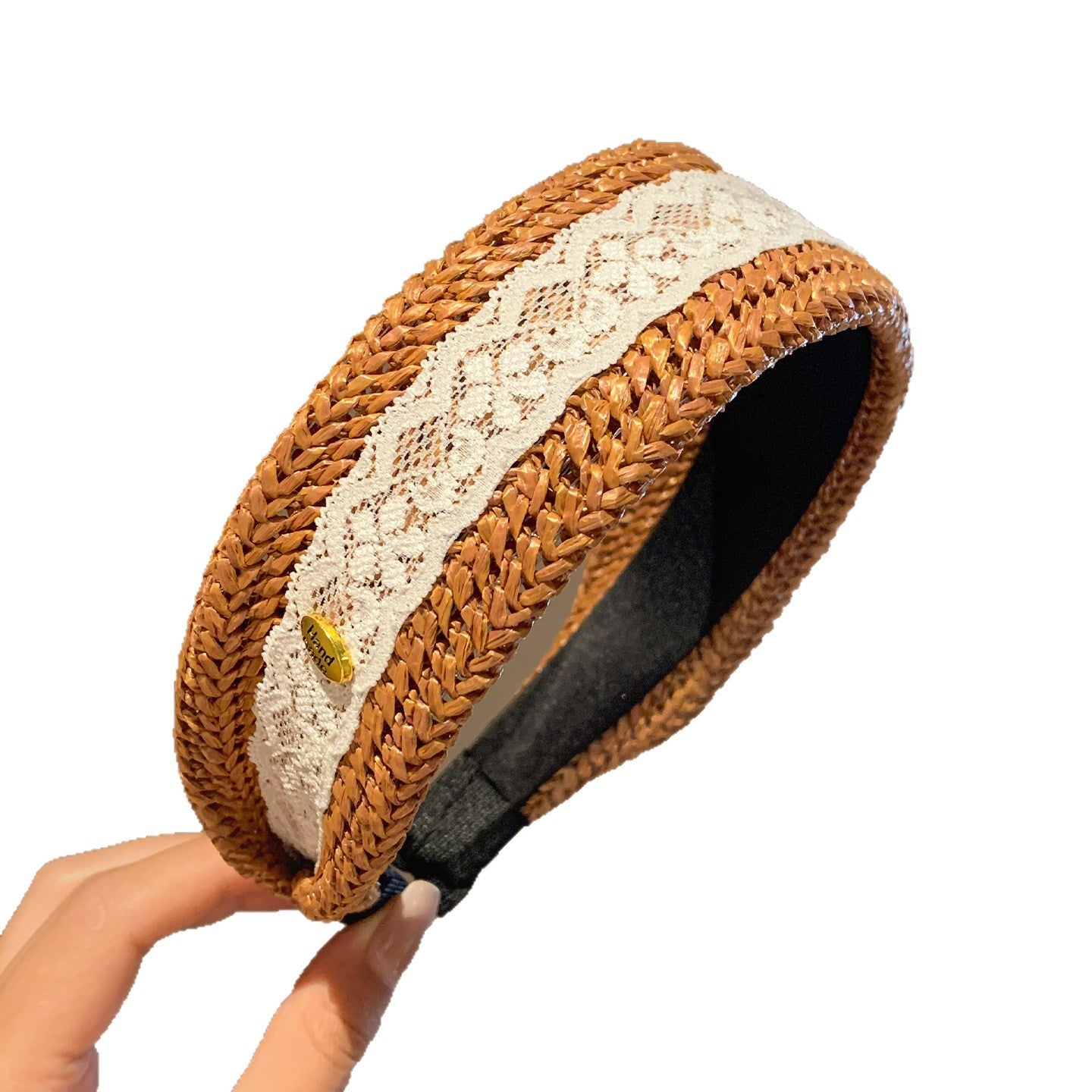 Minimalist Woven Straw Wide Headband 6W6HBD266