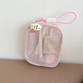 Dopamine Solid Color Mesh Hollow Makeup Bag MK2BW6S10BOB86