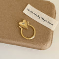 Gold Plated Heart Fidget Ring - DippedShop Wholesale - #2275