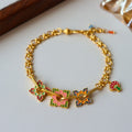 Vintage Gold Flower Bracelet - DippedShop Wholesale - #1779