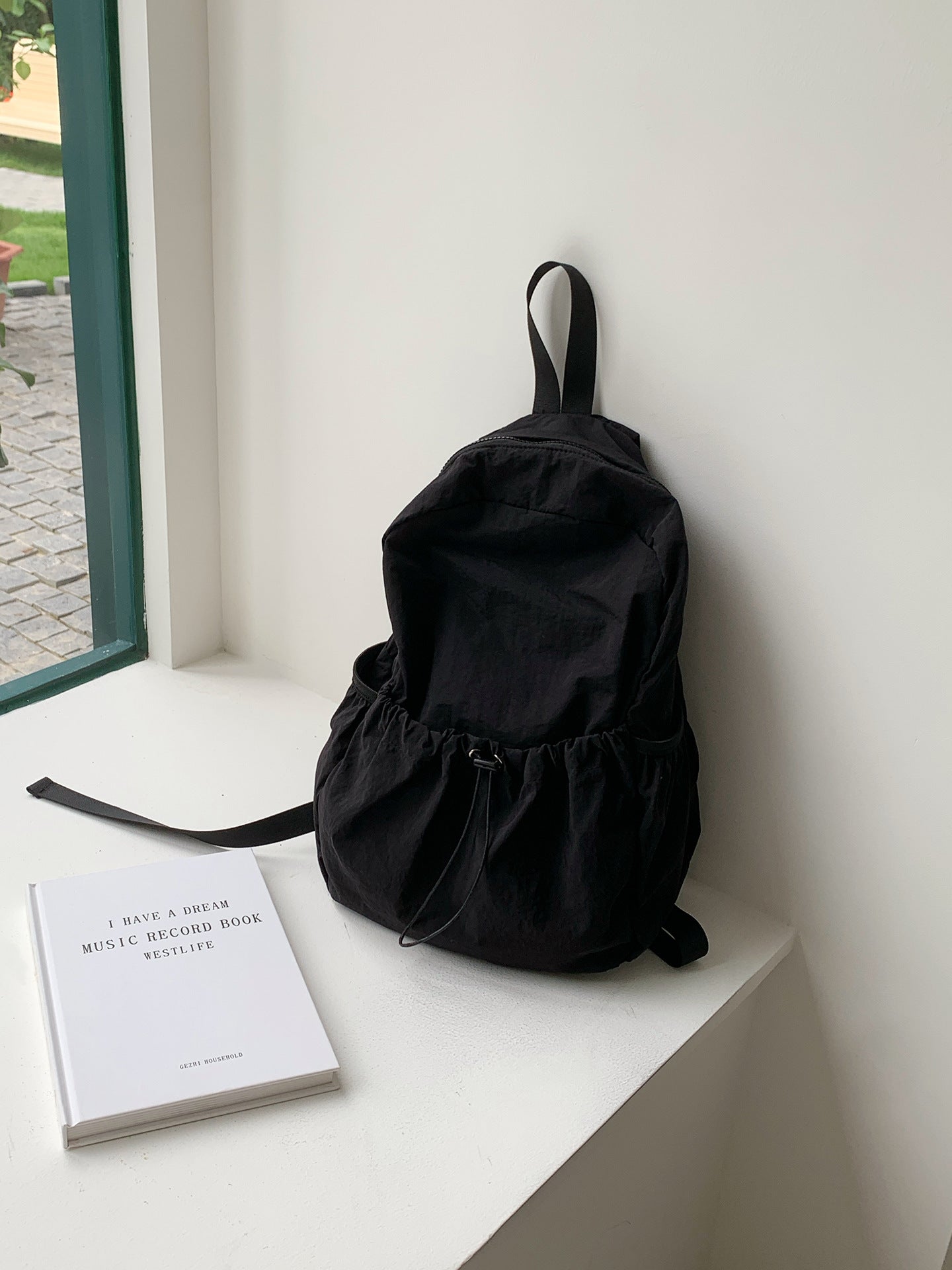 Minimalist Solid Color Nylon Sport Backpack 6S10BBG1437