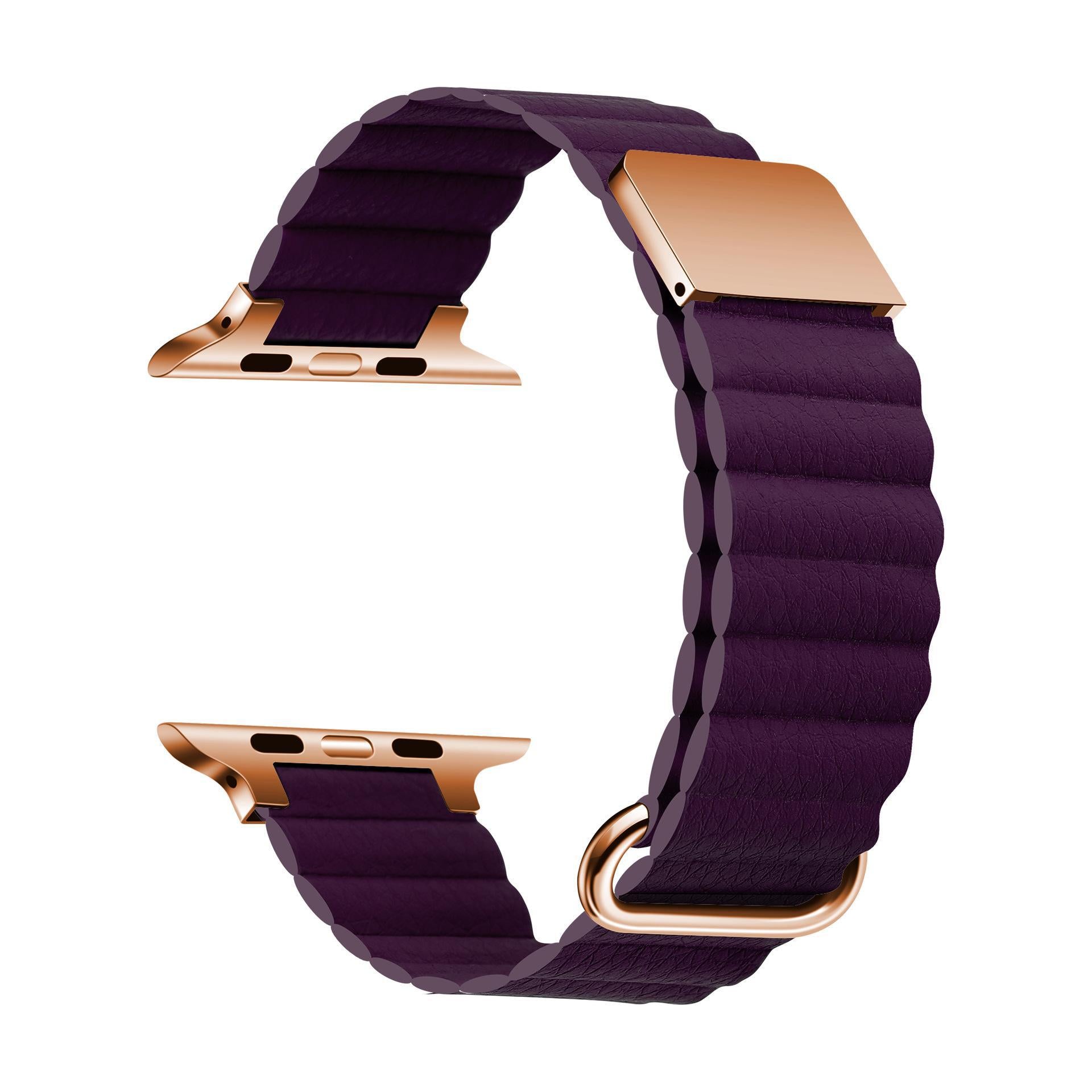 Litchi Texture PU Leather Magnetic Watch Band 6W6JWA133