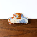 Simple Amber Marble Texture Acetate Hair Claw 6W6HCP1631