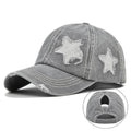 Distressed Star Baseball Cap - DippedShop Wholesale - #1027
