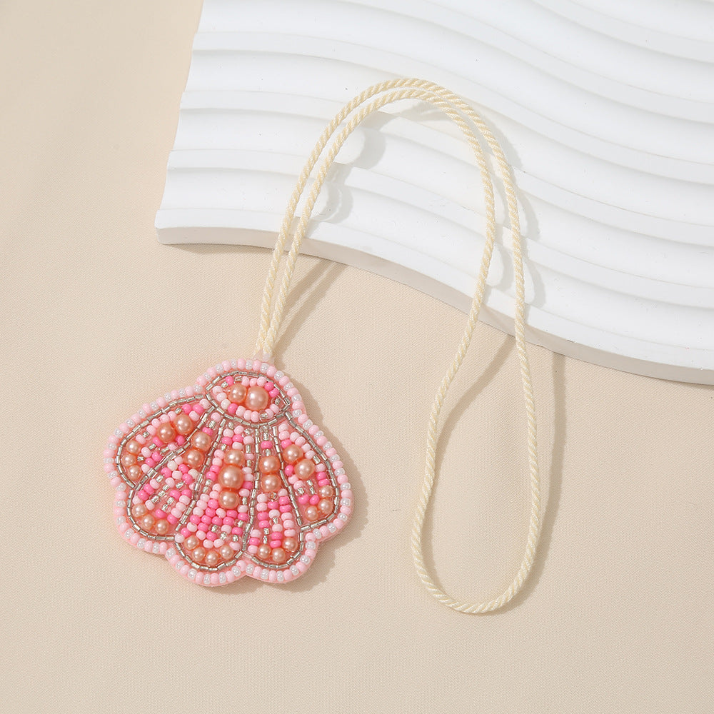 Pearl Shell Pendant Keychain - DippedShop Wholesale - #4083