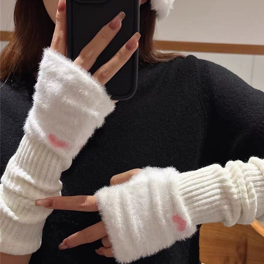 Knitted Fingerless Arm Warmers - DippedShop Wholesale - #6067