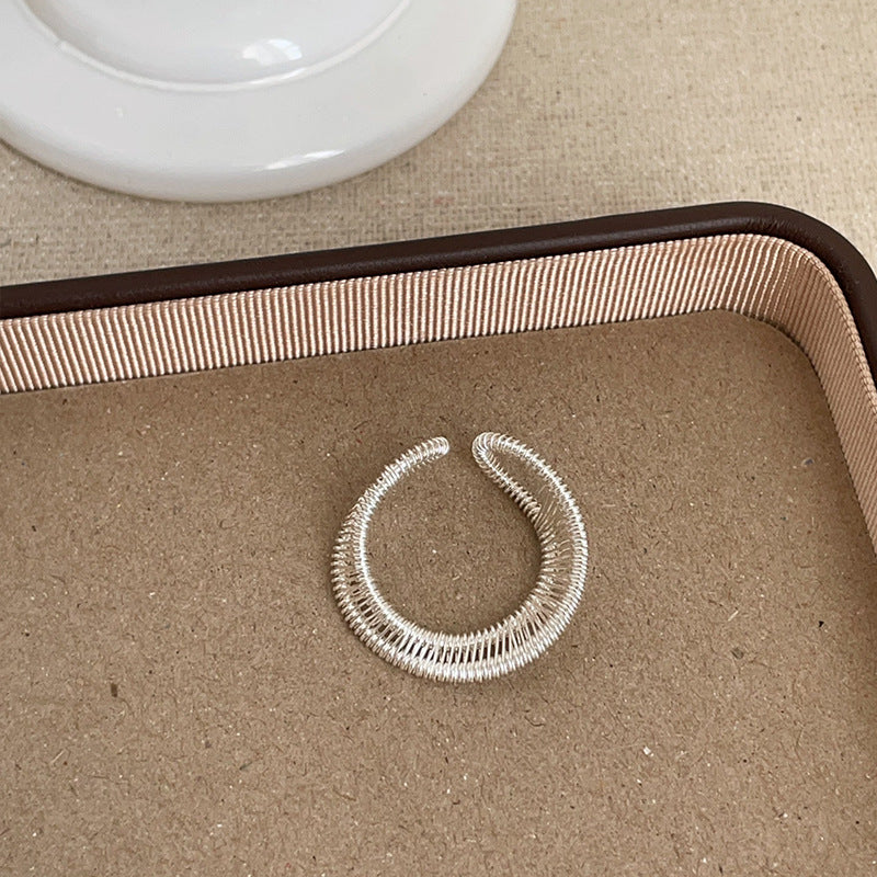 Love Heart Hollow Open Ring - DippedShop Wholesale - #4211