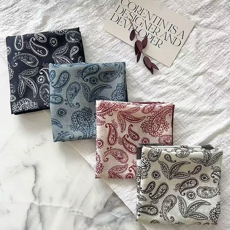 Vintage Silk Print Scarf - DippedShop Wholesale - #1331
