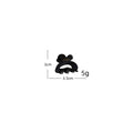 Simple Solid Color Hollow Mini Hair Claw 6W6HCP1286