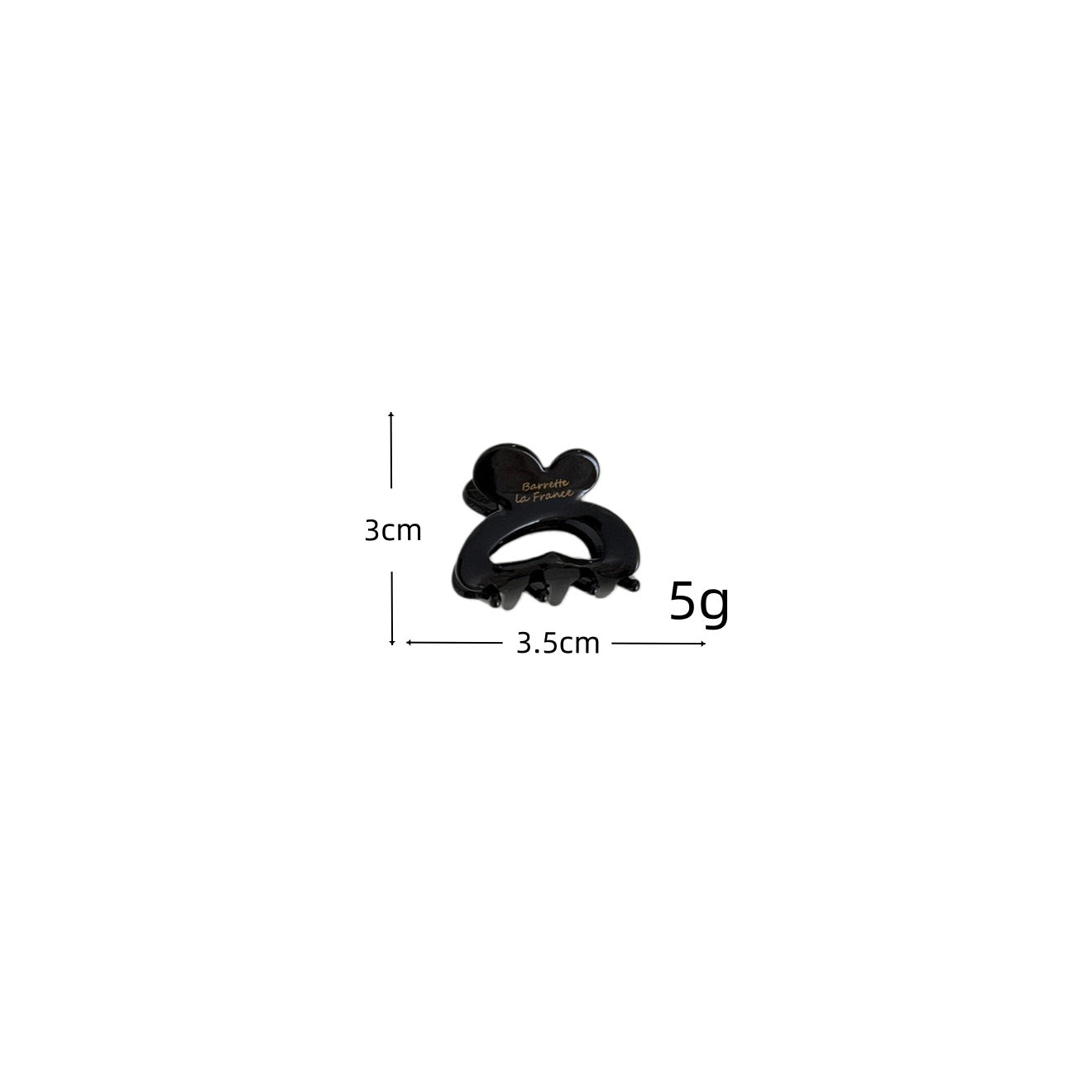 Simple Solid Color Hollow Mini Hair Claw 6W6HCP1286