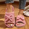 Plush Open Toe Slippers - DippedShop Wholesale - #2579