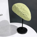 Simple Hollow Out Crochet Thin Beret Hat MK2CK6W6HAT65