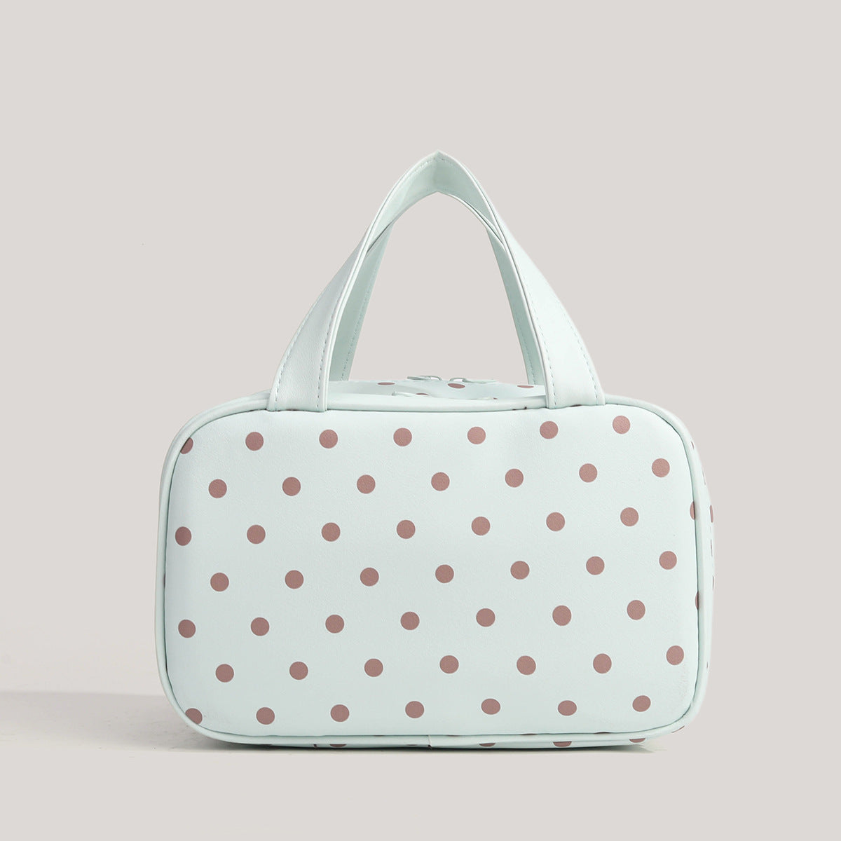 Cute Polka Dots PU Multi-Layer Makeup Bag MK2BW6S10BOB88