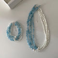 Natural Gemstone Beaded Necklace - DippedShop Wholesale - #9395