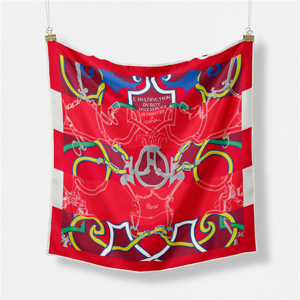 Abstract Silk Square Scarf - DippedShop Wholesale - #4355