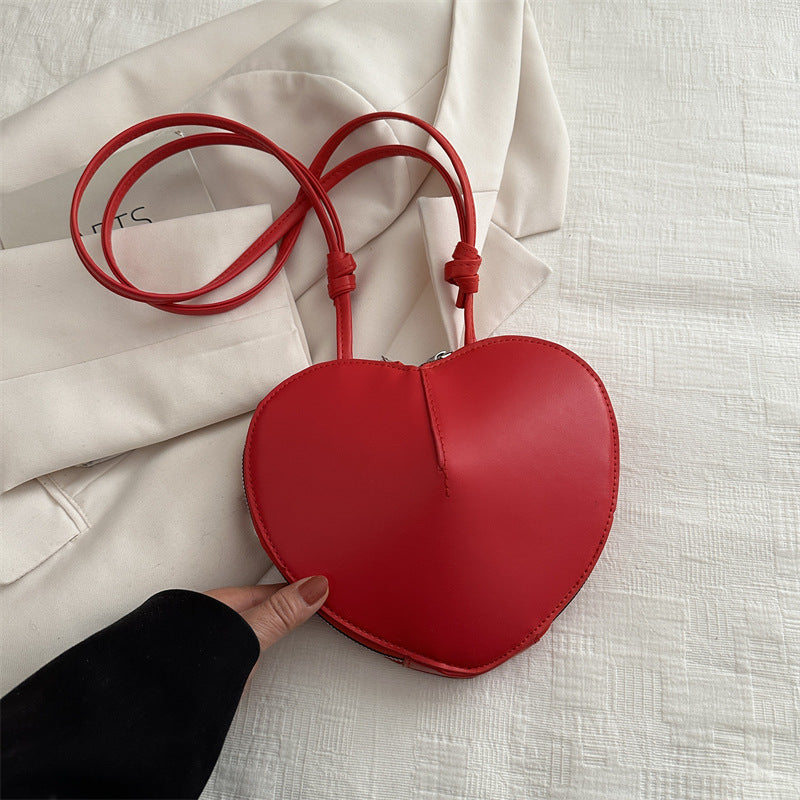 Heart-Shaped Crossbody Bag - DippedShop Wholesale - #8483