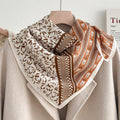 Stylish Letters Print Square Silk Scarf 6W6NSI199