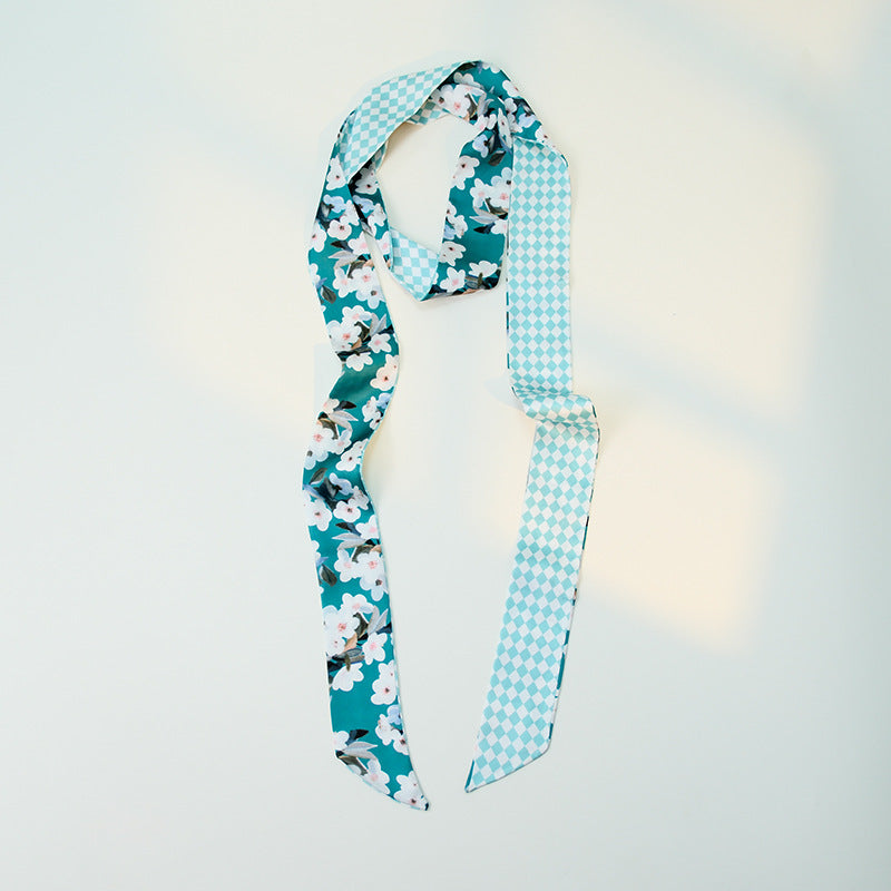 Sweet Floral Print Skin Silk Scarf 6W6NSI226