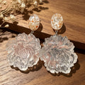 3D Flower Dangle Earrings - DippedShop Wholesale - #5971